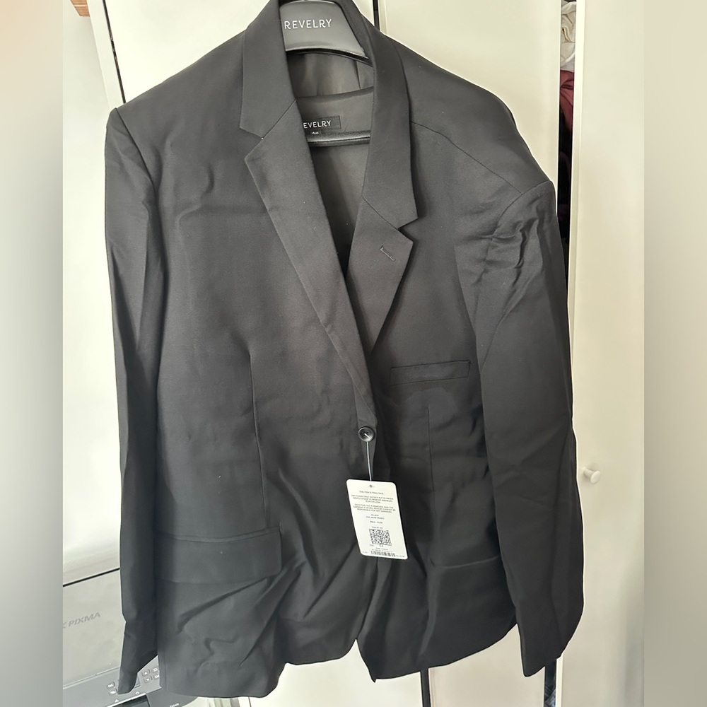 NWT Revelry Black Men's Full Suit (Jacket, Vest, Pants) - Picture 3 of 11
